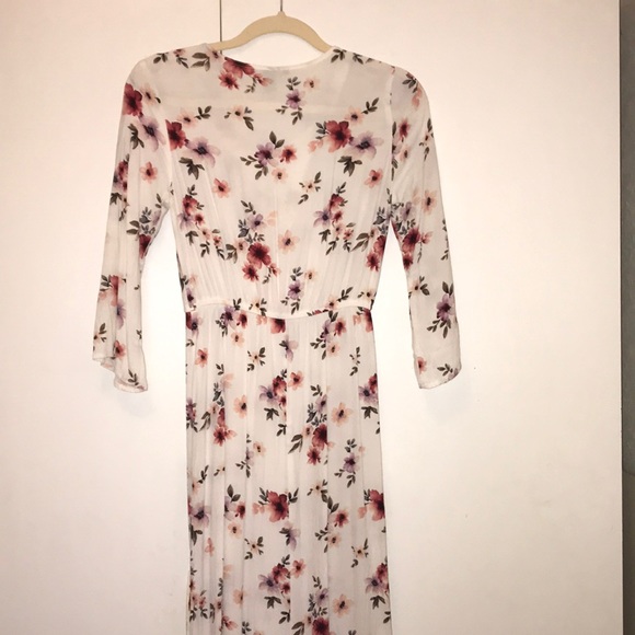 Floral printed dress with slit - Picture 5 of 6